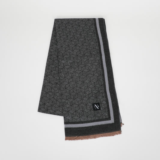SCIARPA JACQUARD CON MOTIVO GEOMETRICO