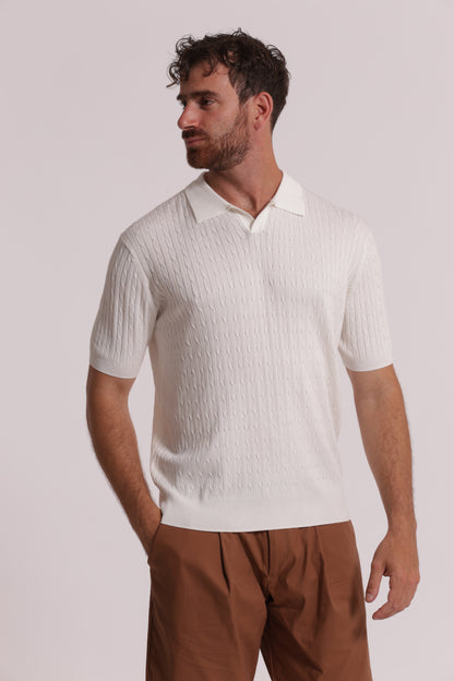 POLO IN MAGLIA TRECCE