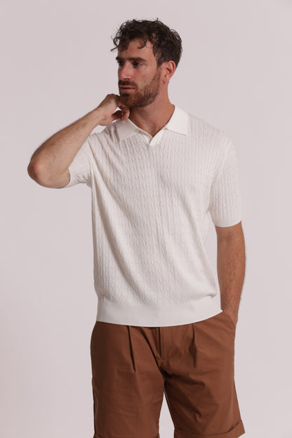 POLO IN MAGLIA TRECCE