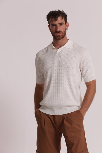 POLO IN MAGLIA TRECCE