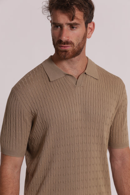 POLO IN MAGLIA TRECCE