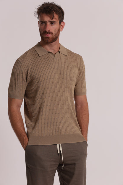 POLO IN MAGLIA TRECCE