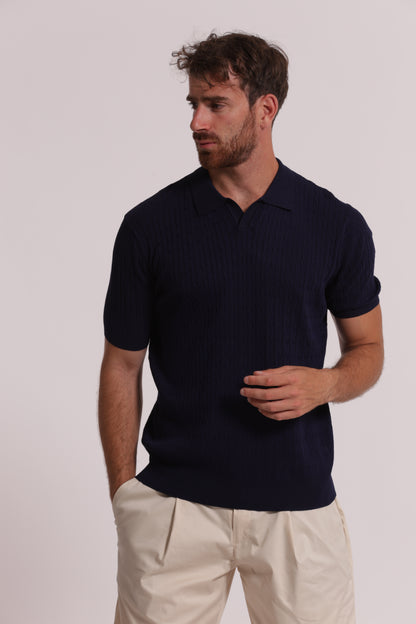 POLO IN MAGLIA TRECCE