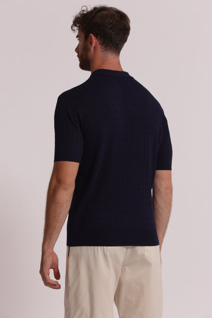 POLO IN MAGLIA TRECCE