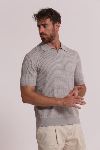 POLO IN MAGLIA TRECCE