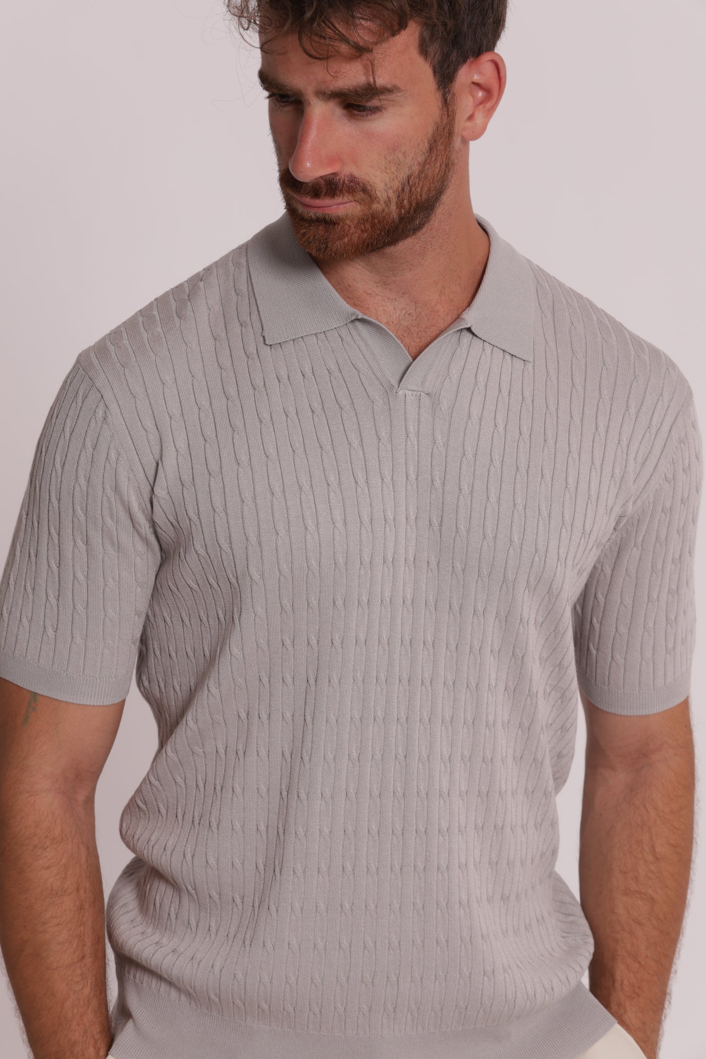 POLO IN MAGLIA TRECCE