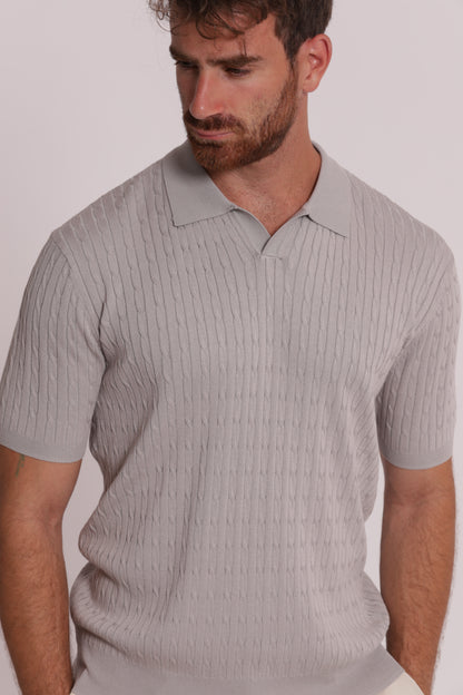 POLO IN MAGLIA TRECCE