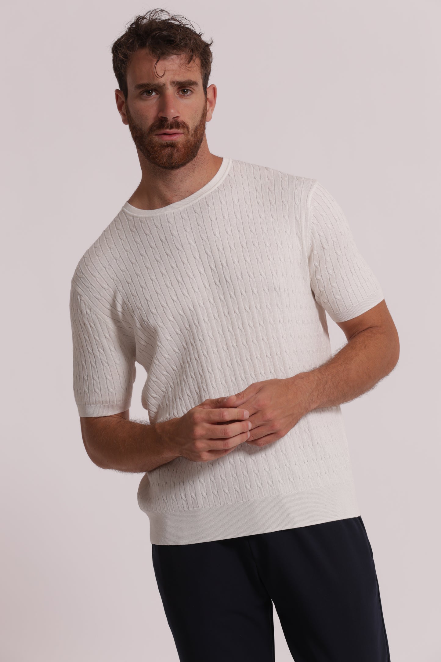 MAGLIA GIROCOLLO TRECCE