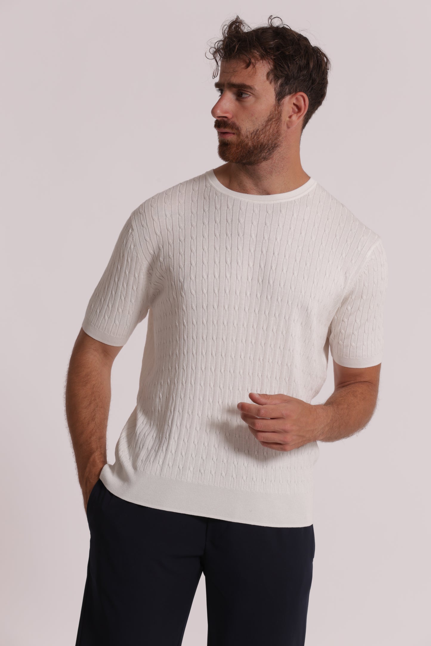 MAGLIA GIROCOLLO TRECCE