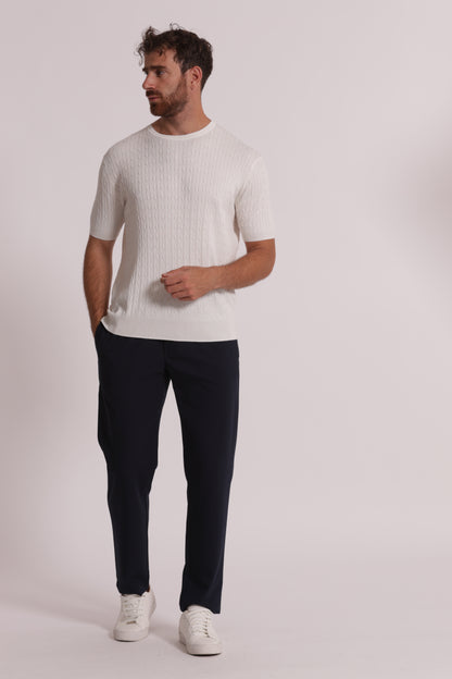 MAGLIA GIROCOLLO TRECCE