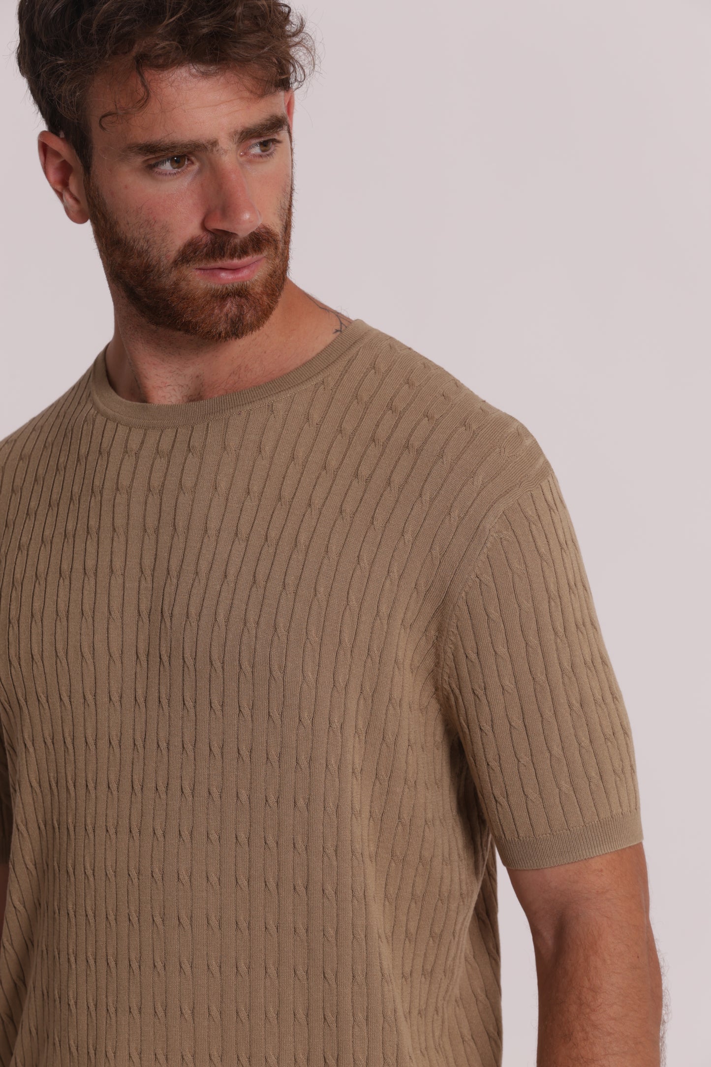 MAGLIA GIROCOLLO TRECCE