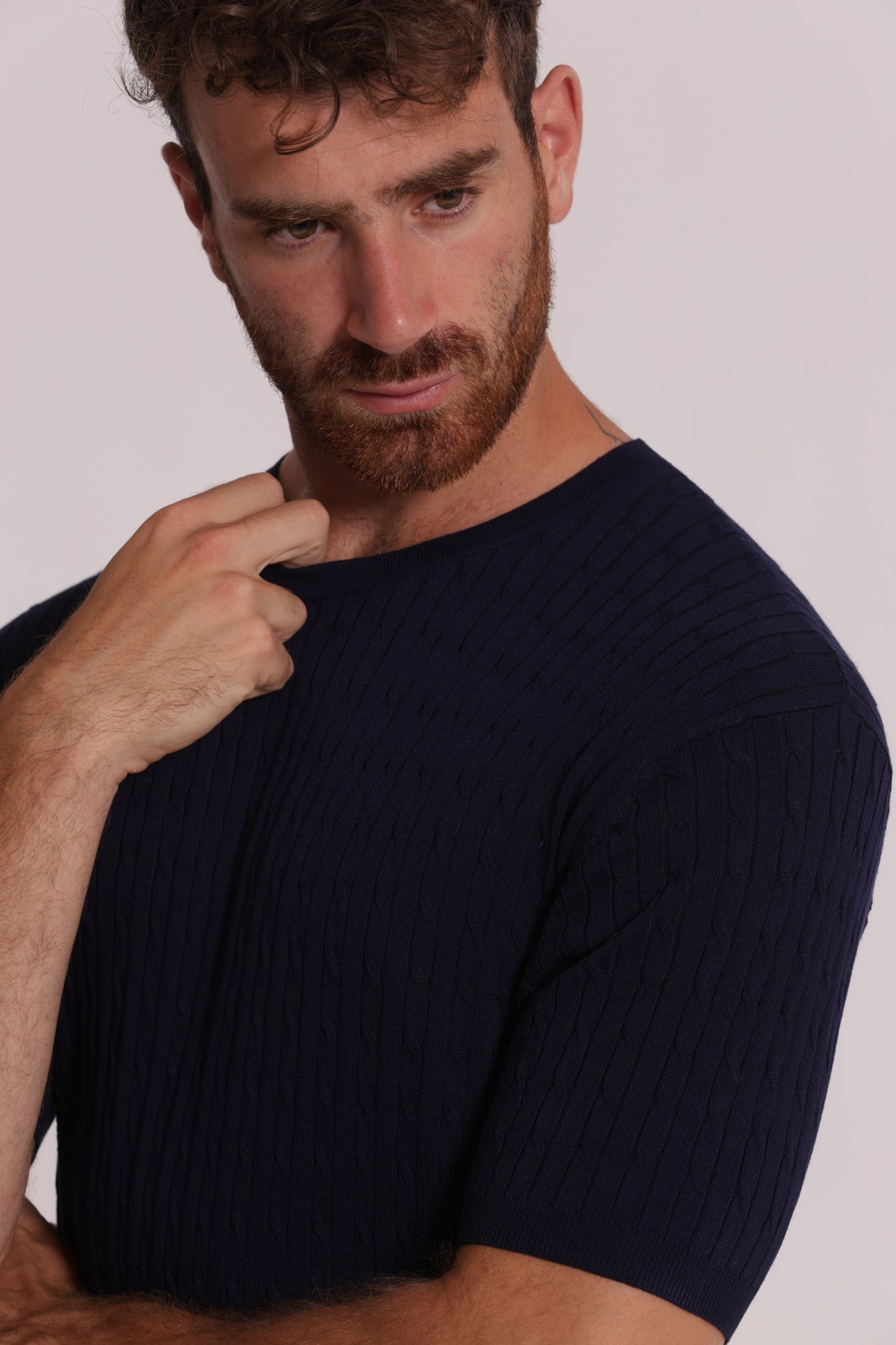 MAGLIA GIROCOLLO TRECCE