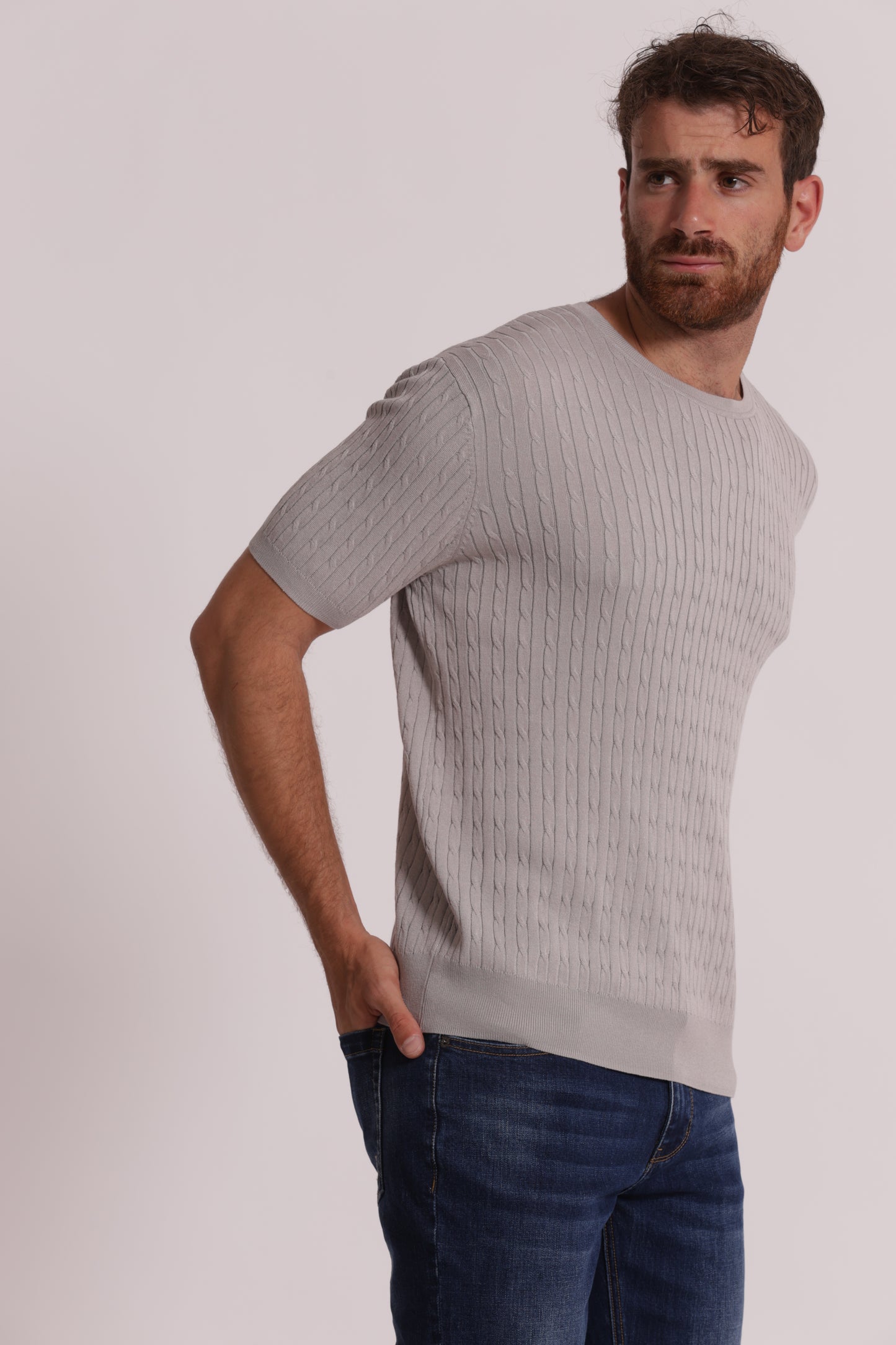 MAGLIA GIROCOLLO TRECCE