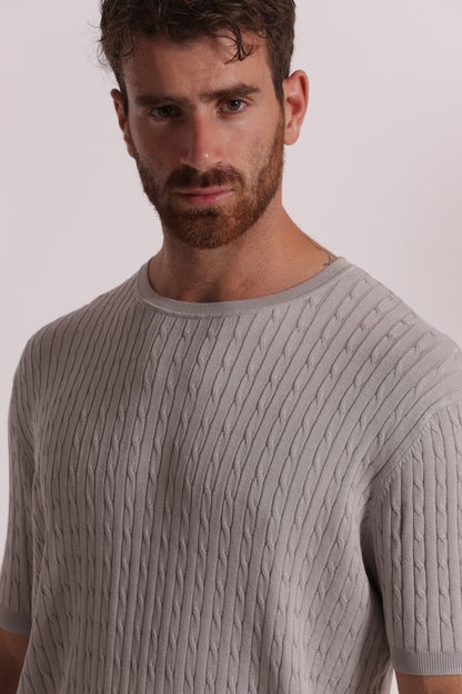 MAGLIA GIROCOLLO TRECCE