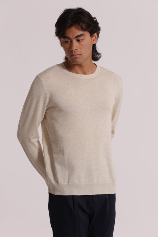 MAGLIA GIROCOLLO MELANGE