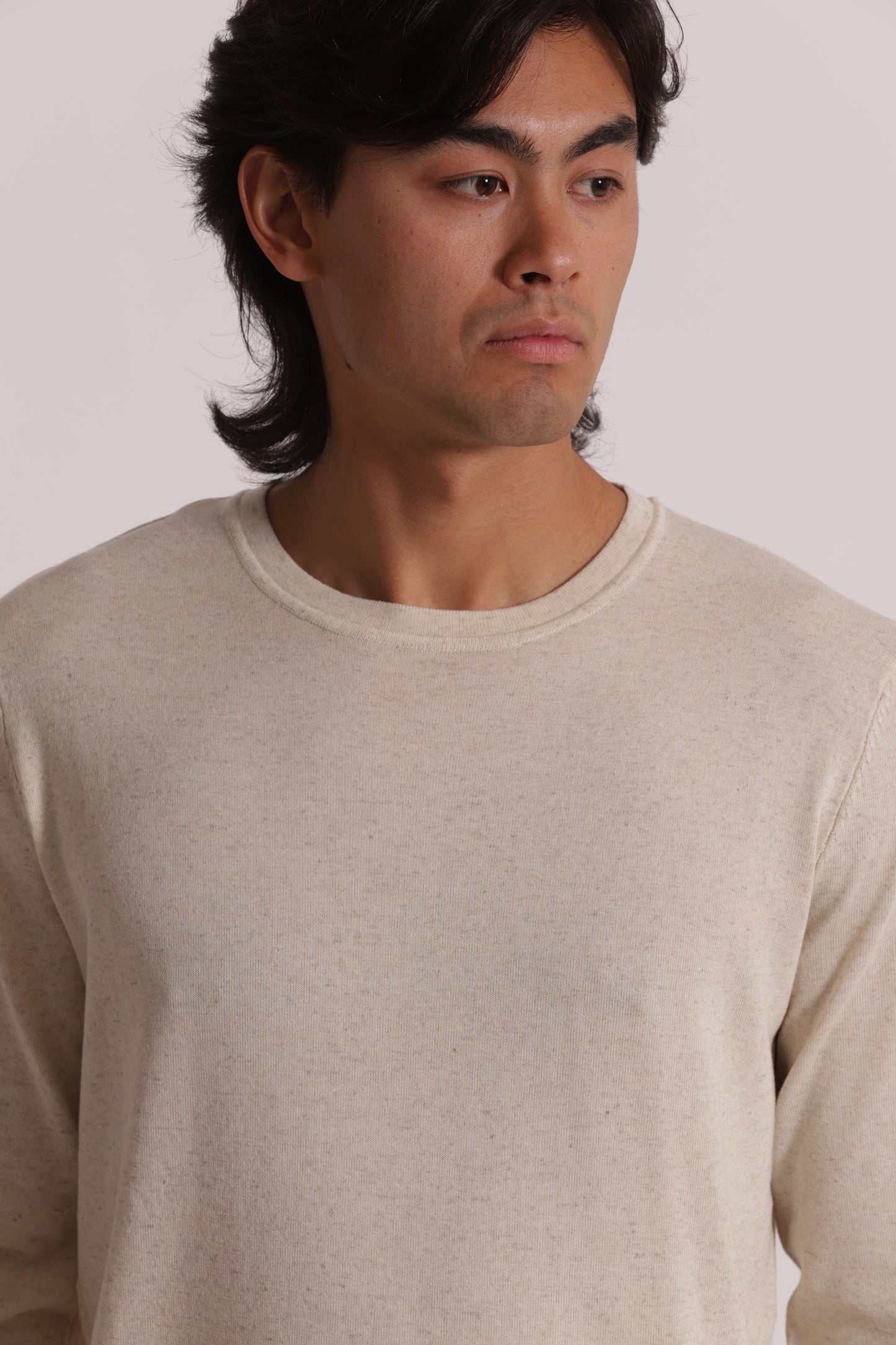 MAGLIA GIROCOLLO MELANGE