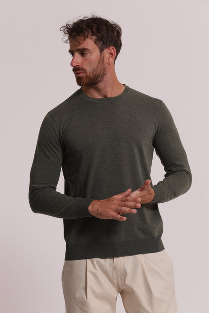 MAGLIA GIROCOLLO MELANGE