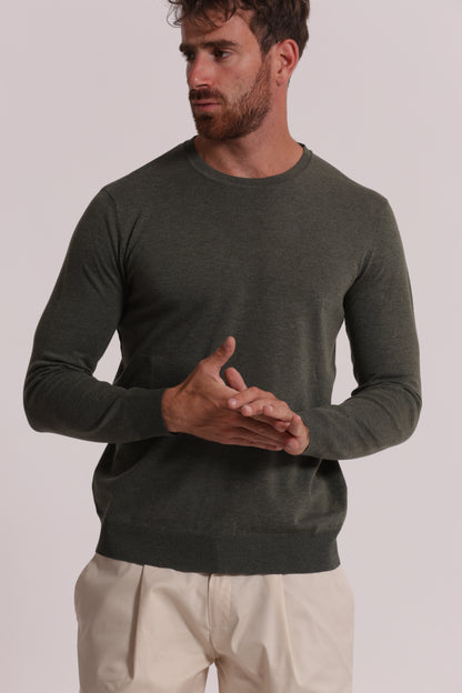 MAGLIA GIROCOLLO MELANGE