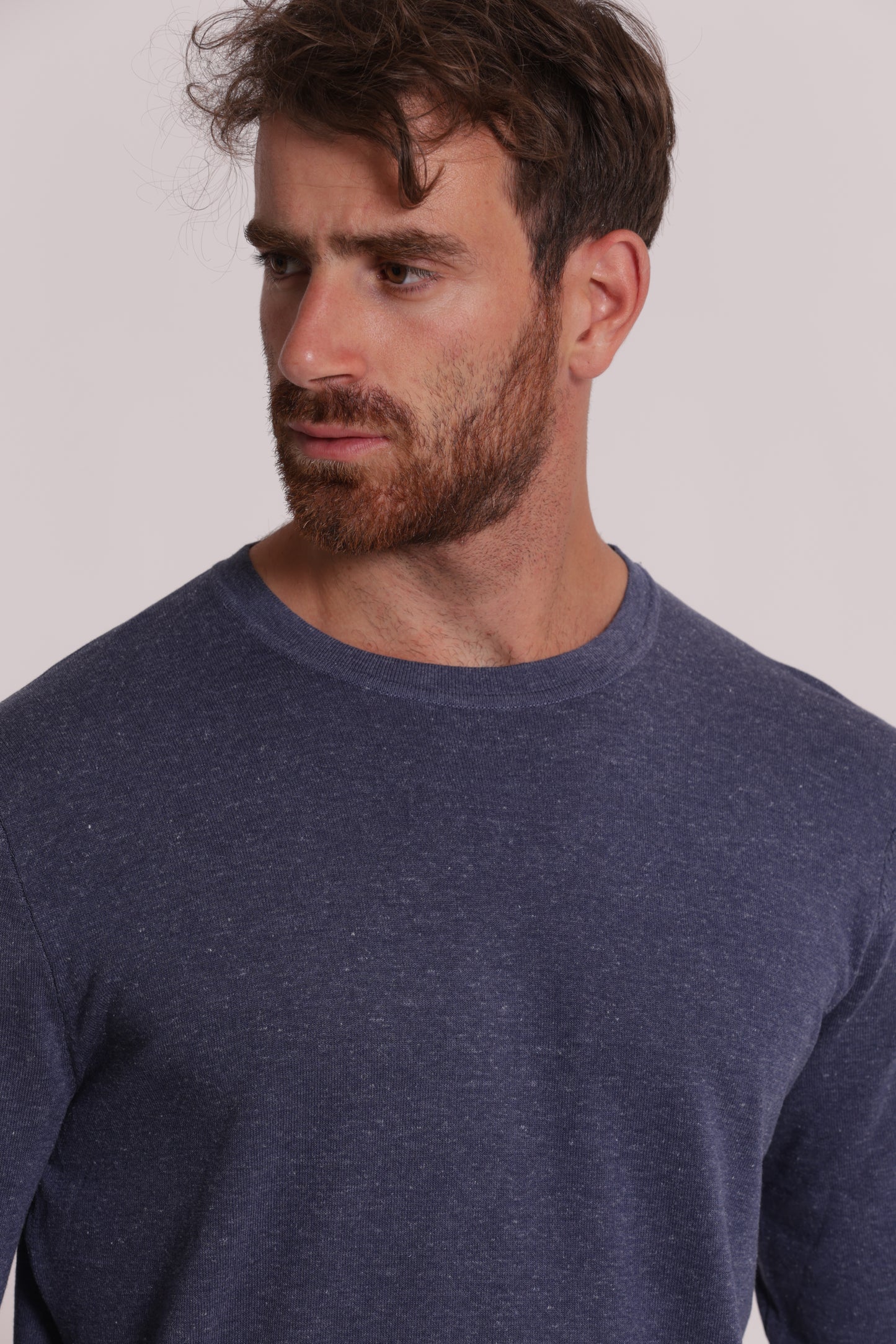 MAGLIA GIROCOLLO MELANGE