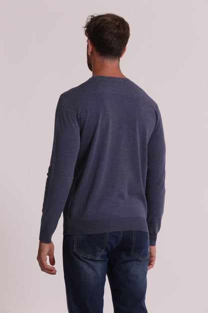 MAGLIA GIROCOLLO MELANGE