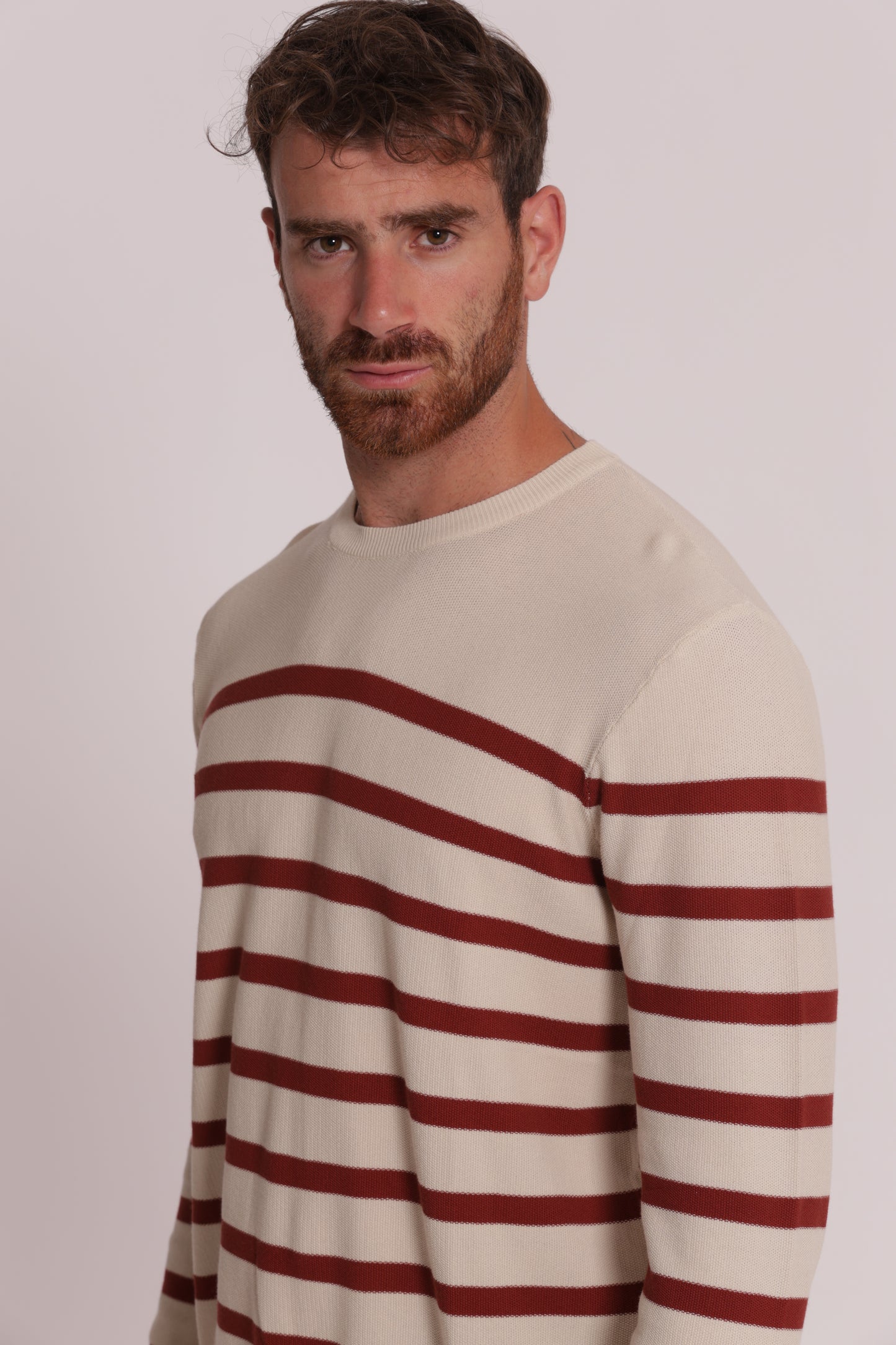 MAGLIA IN COTONE A RIGHE