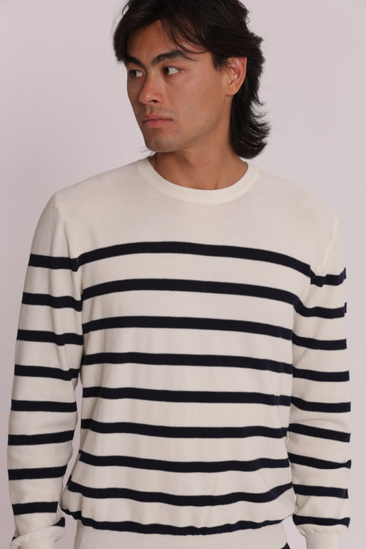 MAGLIA IN COTONE A RIGHE