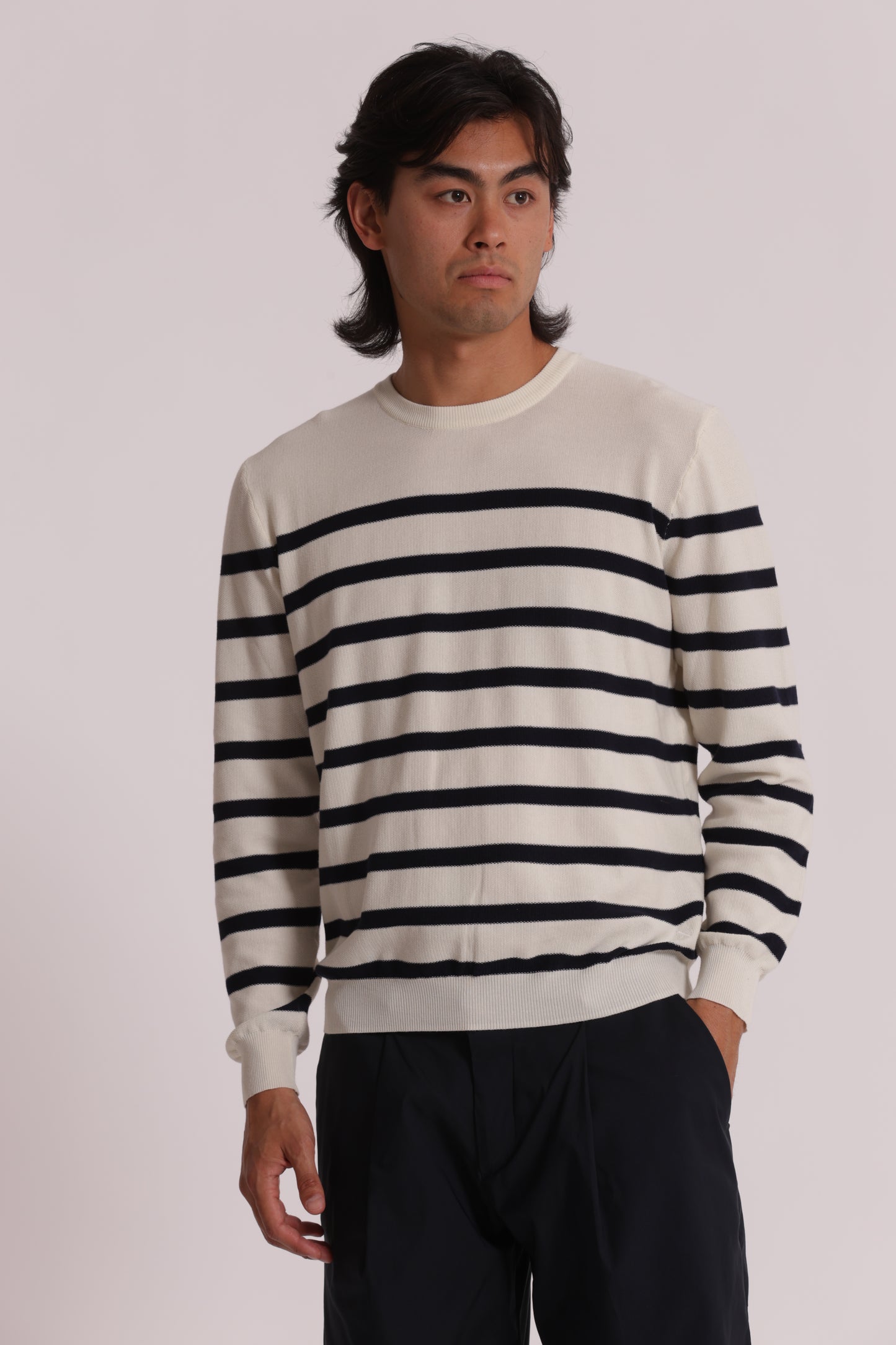 MAGLIA IN COTONE A RIGHE