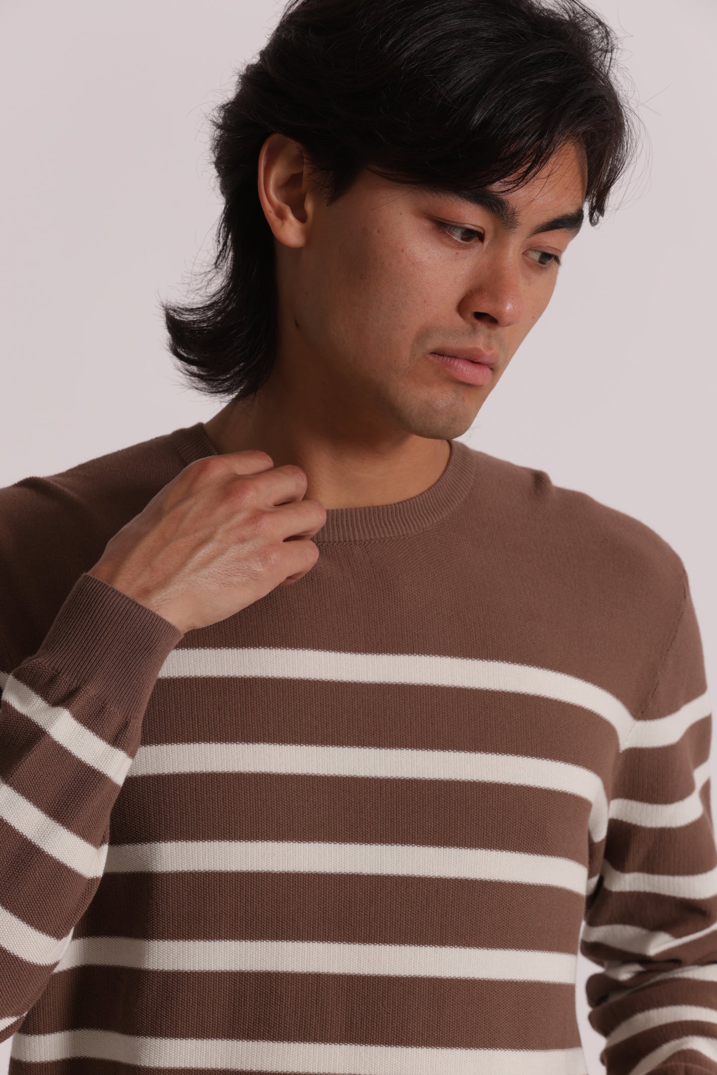 MAGLIA IN COTONE A RIGHE