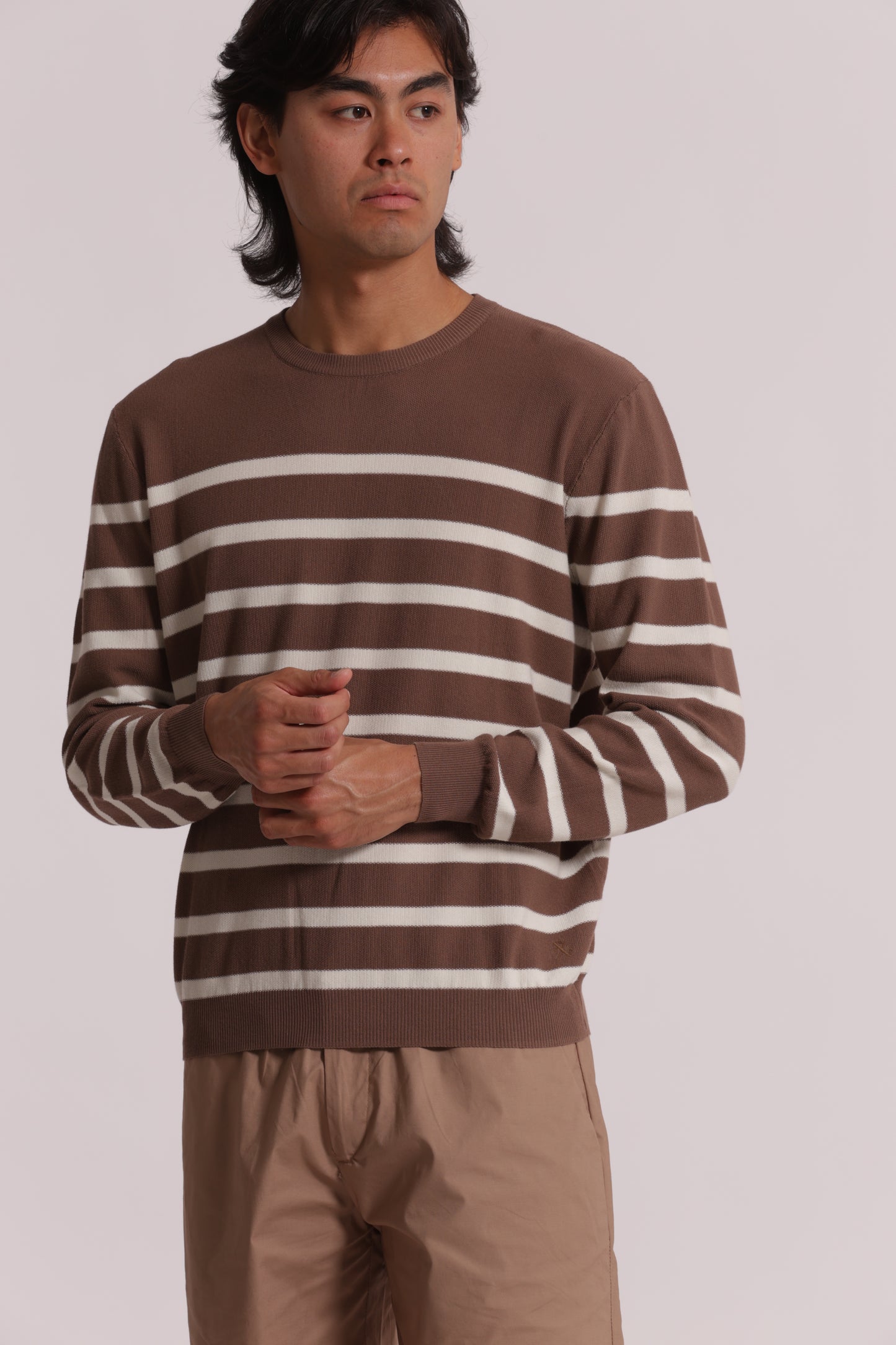 MAGLIA IN COTONE A RIGHE