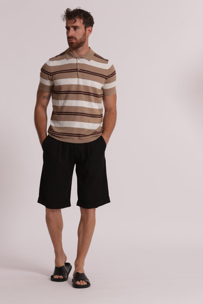 MAGLIA POLO A RIGHE LEGGERA