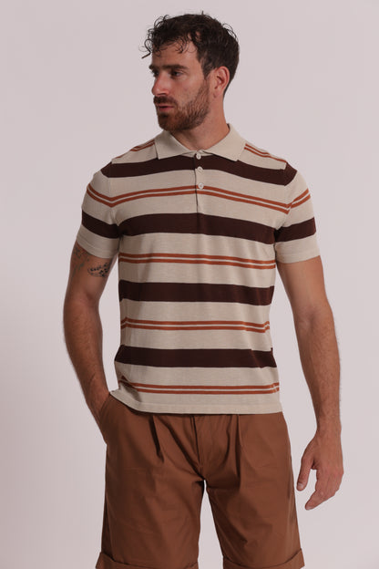 MAGLIA POLO A RIGHE LEGGERA