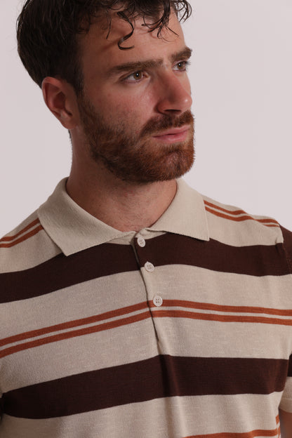 MAGLIA POLO A RIGHE LEGGERA