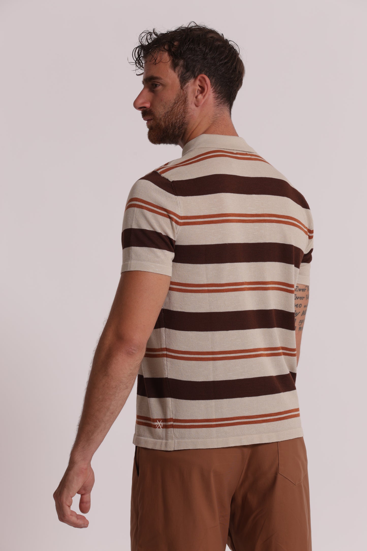 MAGLIA POLO A RIGHE LEGGERA