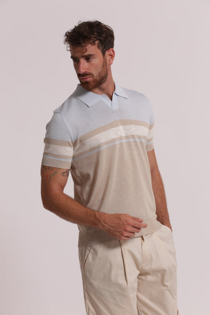 POLO IN MAGLIA LEGGERA RIGATA