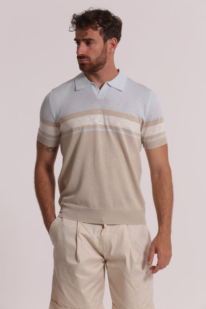 POLO IN MAGLIA LEGGERA RIGATA