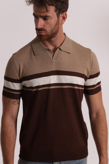 POLO IN MAGLIA LEGGERA RIGATA