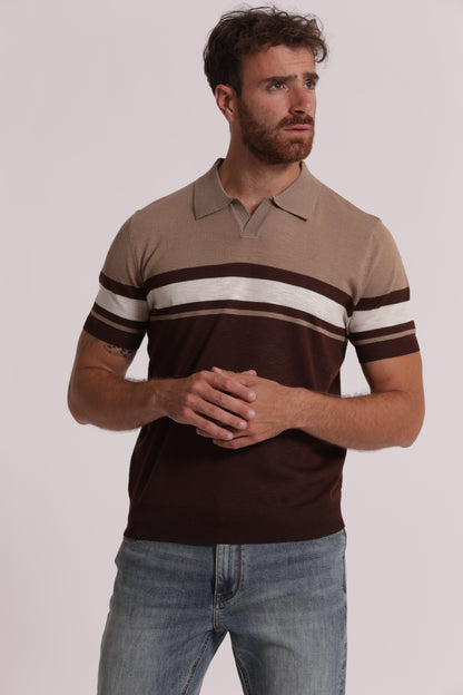 POLO IN MAGLIA LEGGERA RIGATA