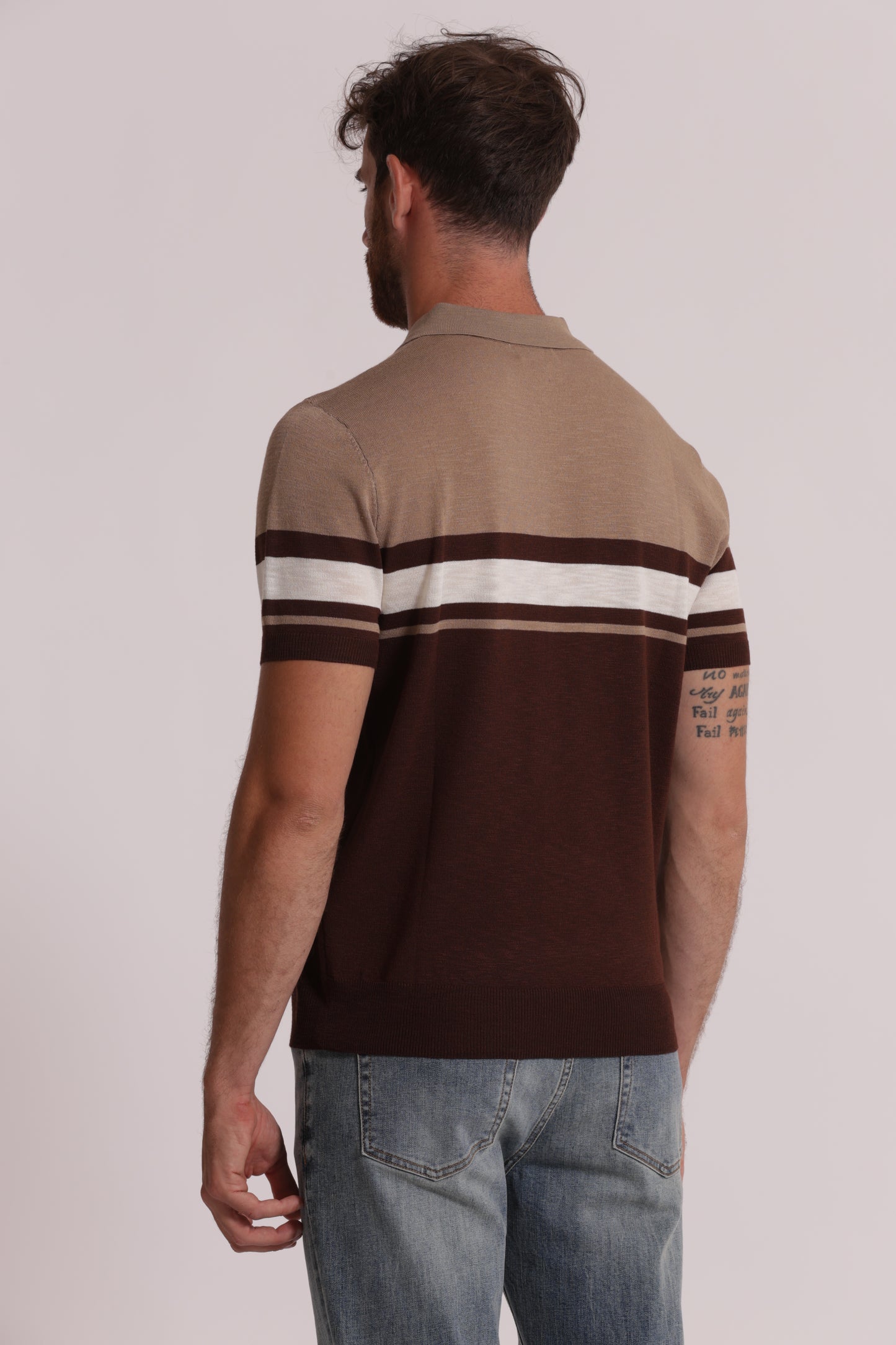 POLO IN MAGLIA LEGGERA RIGATA