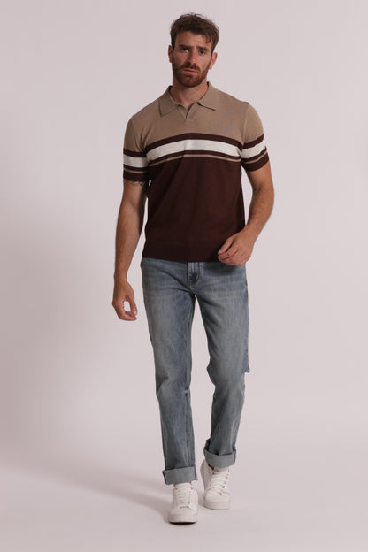 POLO IN MAGLIA LEGGERA RIGATA