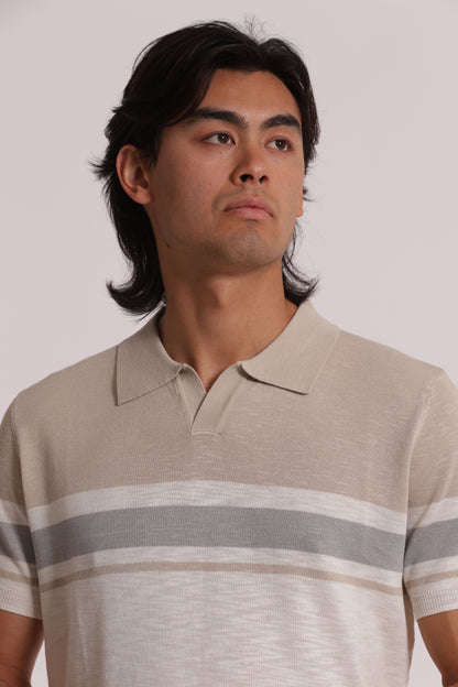 POLO IN MAGLIA LEGGERA RIGATA