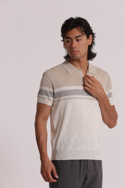 POLO IN MAGLIA LEGGERA RIGATA