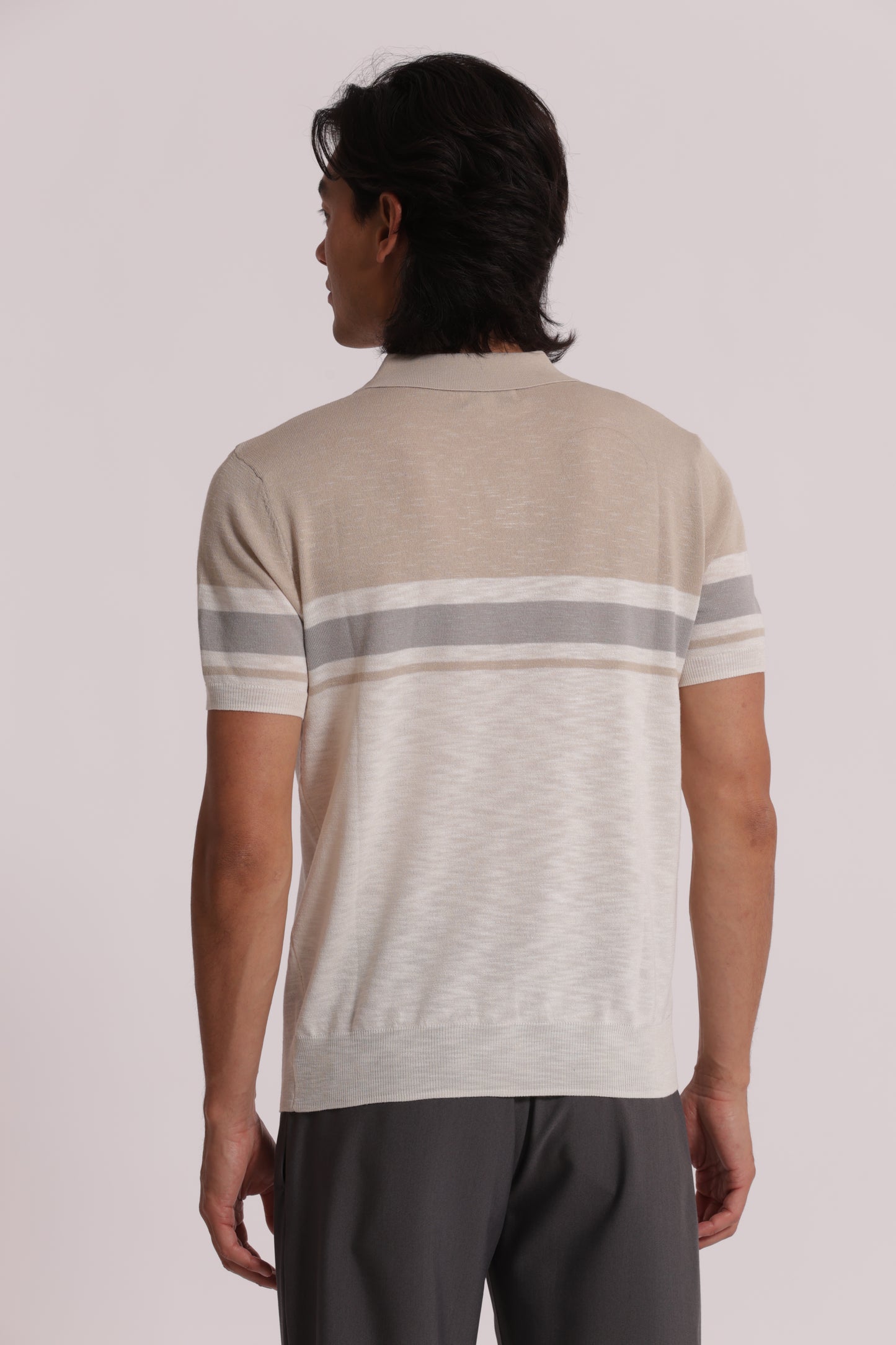 POLO IN MAGLIA LEGGERA RIGATA