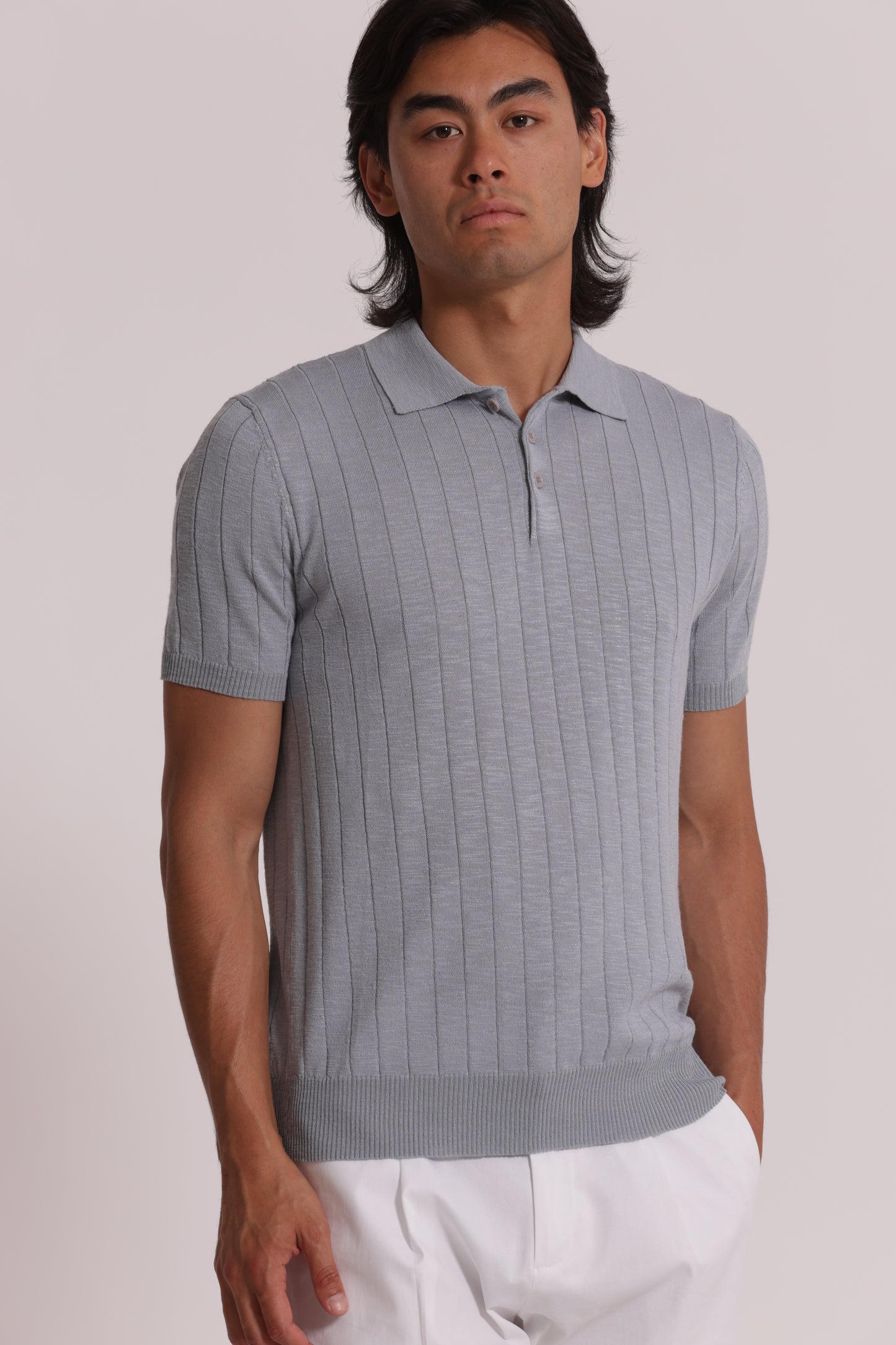 POLO IN MAGLIA COSTA PIATTA