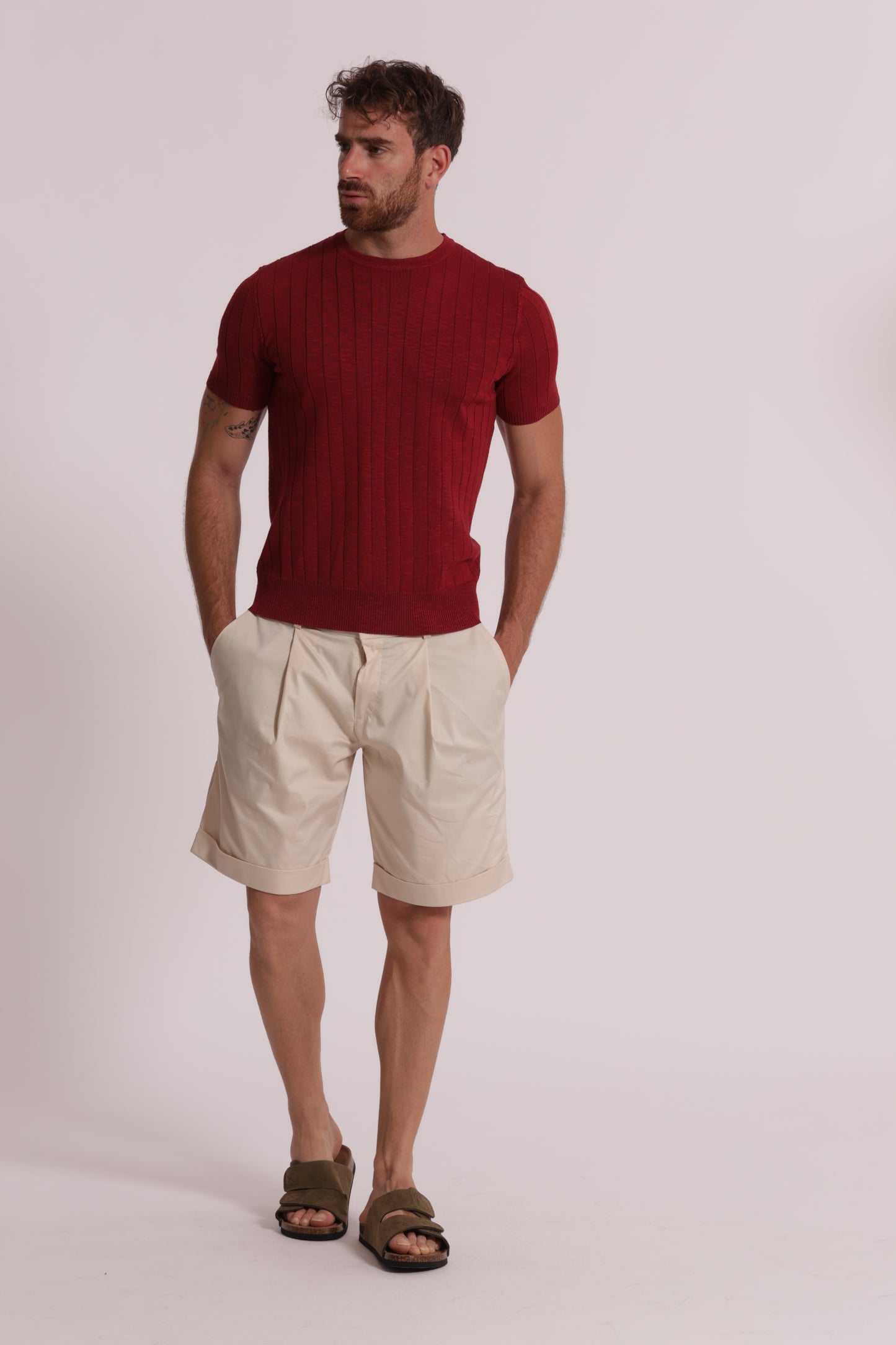 MAGLIA GIROCOLLO COSTA PIATTA