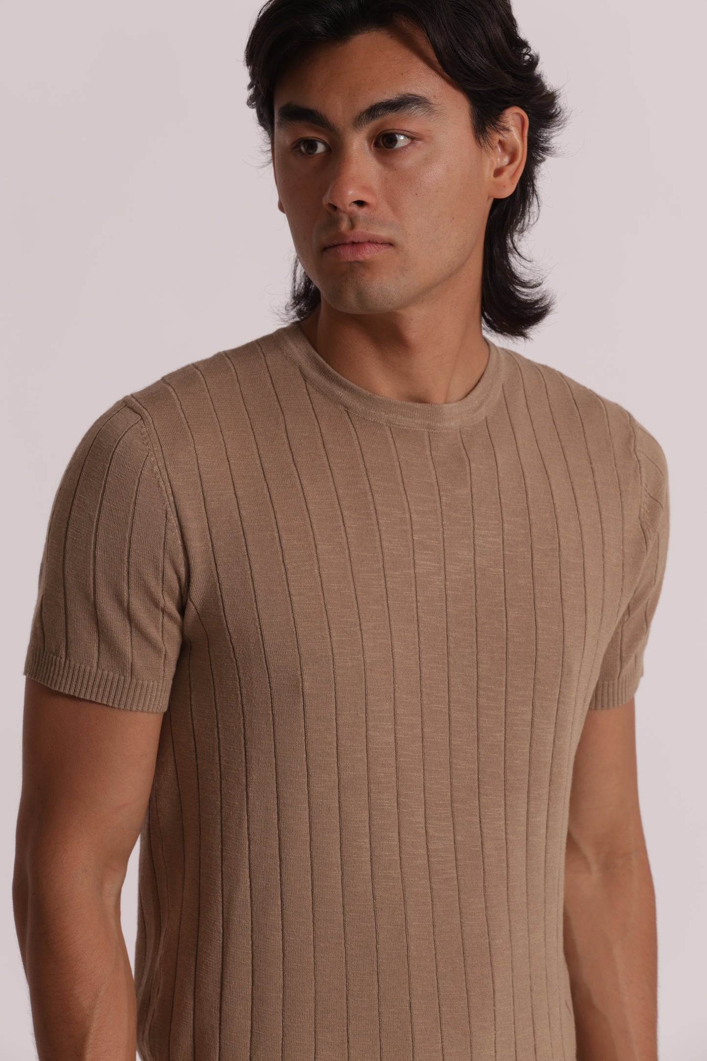 MAGLIA GIROCOLLO COSTA PIATTA