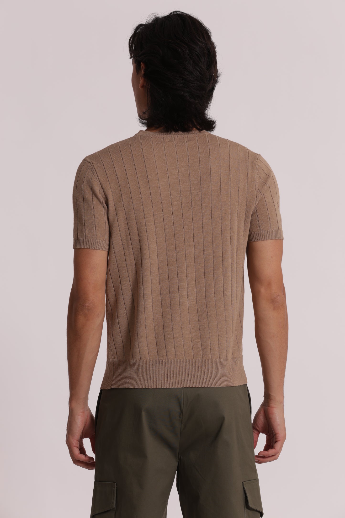 MAGLIA GIROCOLLO COSTA PIATTA