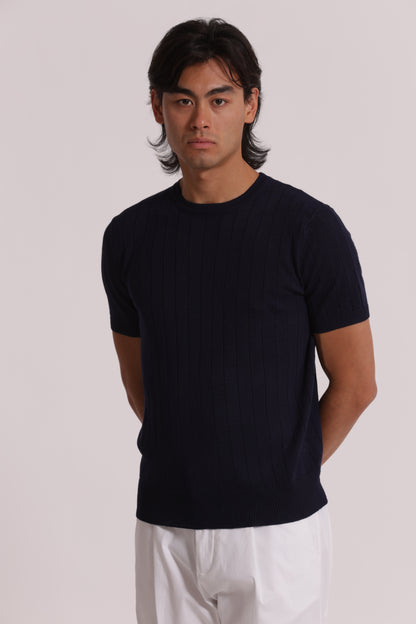 MAGLIA GIROCOLLO COSTA PIATTA