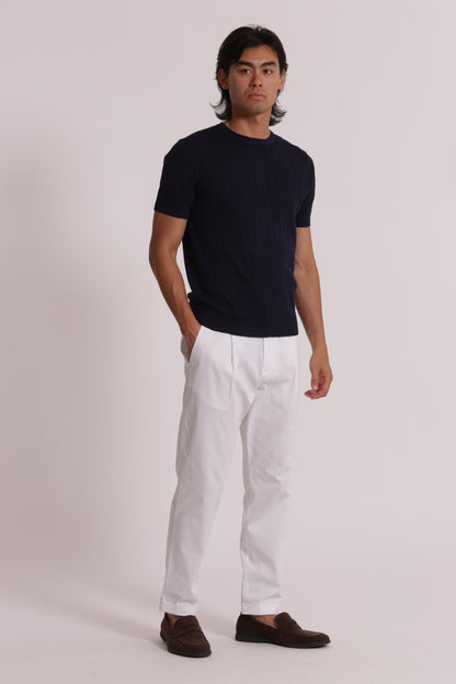 MAGLIA GIROCOLLO COSTA PIATTA