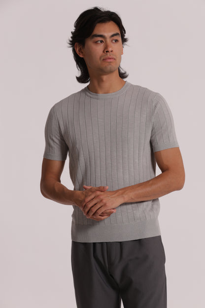 MAGLIA GIROCOLLO COSTA PIATTA