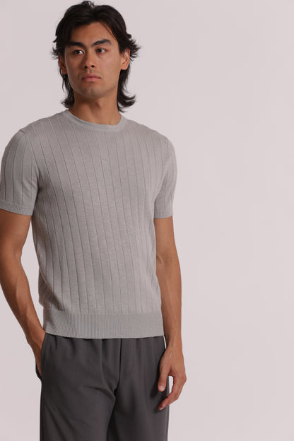 MAGLIA GIROCOLLO COSTA PIATTA